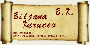 Biljana Kuručev vizit kartica